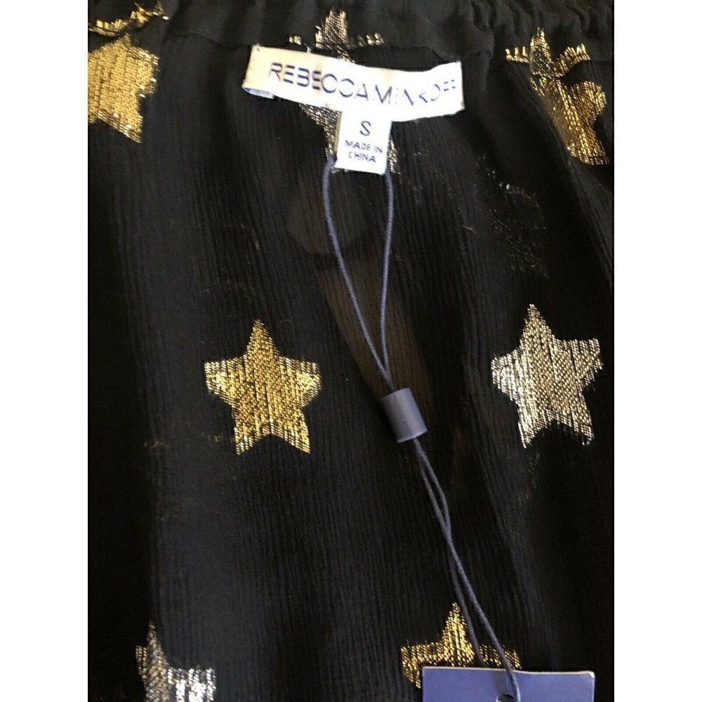 Rebecca Minkoff Womens Black Chiffon Top Size S - Picture 12 of 12